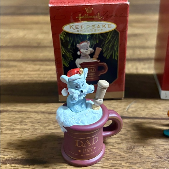 Hallmark • 3 Boxes • Tiny Mouse Treasures/ Time For A Treat/ Dad • Ornaments - Picture 4 of 16